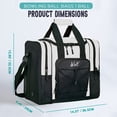 thumbnail image 4 of WOLT | Single Bowling Ball Tote Bag--Shoes up to Mens Size 14 Polyester Beige, 4 of 6