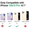 thumbnail image 2 of for iPhone 12/12 Pro Case with Phone Charm Chain 3D Butterfly Flower Cute Phone Case,Crystal Clear Pearl Case for iPhone 12/12 Pro Women Girl, 2 of 10