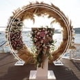 thumbnail image 6 of Backdrop Stand White Metal Circle Balloon Arch Frame for Birthday Wedding Party Anniversary Valentine ,Double Layer: 200 x 240cm/ 6.6 x 7.9 ftWedding Ceremony Decorations Thickened Square Tubes, 6 of 13
