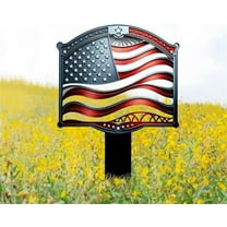 Custom Garden Stake – Personalized American Flag Metal Sign for 4th of July, Independence Day, Patriotic Gift, Outdoor Flag Decor for Lawn, Garden, or Front Yard Display (6 inches)