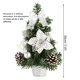 thumbnail image 2 of Tabletop Christmas Tree, 11.8" Ornament Small Christmas Tree Holiday Party Home Table Decoration Christmas Gifts, 2 of 5