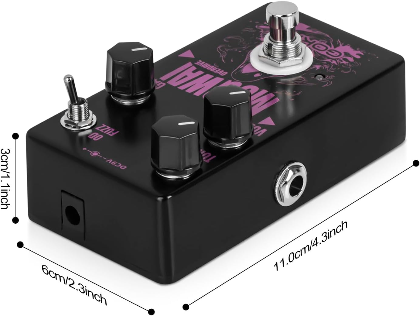 GOKKO Mogwai Overdrive Fuzz Pedal - Versatile Guitar Effects Pedal with Overdrive and Fuzz Modes - Compact Stompbox for Electric Guitarists(GK-61)