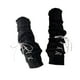 thumbnail image 5 of Calentadores de brazos, mitones de punto para invierno, guantes de punto para clima frío, mangas largas Negro con cinta rosa, 5 of 9