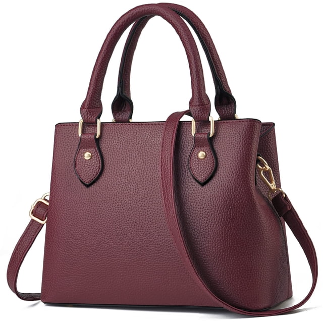 Bolso CHICAROUSAL Monederos y bolsos de cuero burdeos