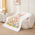 thumbnail image 2 of Erosebridal Easter Eggs Throw Blanket for Couch 30x40,Animal Rabbit Plush Blanket,Festival Decor, 2 of 6