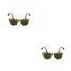 thumbnail image 1 of Jumpingount Tocado de fiesta con colgante para el pelo para Cosplay, aspecto , exquisito, multiusos con gafas, atractivo en forma de abeja Anteojos 2Conjunto, 1 of 6