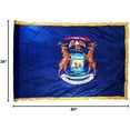 thumbnail image 4 of Indoor Michigan State Flag Kit - 7ft Pole - Metal Eagle, 4 of 4