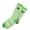 A02- Green, variant on Lucky Clover Striped Thigh High Socks for St. Patrick's Day - Irish Shamrock Design Knee High Socks, Women's Festive Costume Accessories, Holiday Outfits