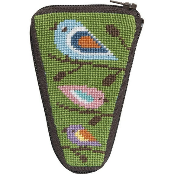 Stitch & Zip Needlepoint Scissor Case Kit - SZ926 Birds of Color