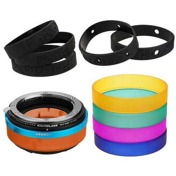 Fotodiox ArtFX ColorFlare Adapter for Nikon Nikkor F Mount G-Type D/SLR Lens to Sony Alpha E-Mount Mirrorless Camera Body