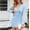 Blue, variant on YHAJDS Women's Casual Dress,Women's Dresses Long Sleeve V Neck Solid Color Zipper Fitted Bodycon Midi Dress Slim Casual Fall Winter Style