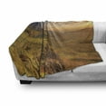 thumbnail image 3 of Scotland Soft Flannel Fleece Throw Blanket, Quiraing on the Isle of Skye Cliffs Famous Place High Angle Overlook Mountains, Cozy Plush for Indoor and Outdoor Use, 70" x 90", Multicolor, by Ambesonne, 3 of 6