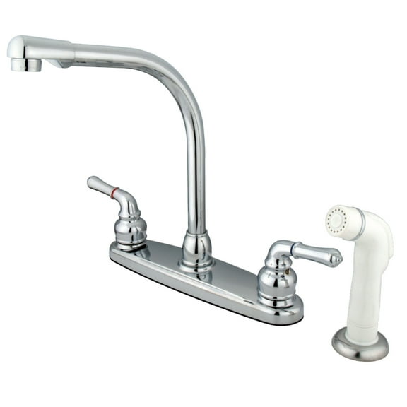 Kingston Brass KB751 Magellan 8-Inch Centerset Kitchen Faucet, Polished Chrome