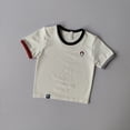 thumbnail image 3 of Nueva camiseta para mujer, Camiseta deportiva corta para correr, entrenamiento, cuello en U, bordado en contraste, camisetas deportivas ajustadas, ropa, traje, 3 of 6
