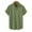 Army Green, variant on Lenago Mens Dress Shirts Casual Turndown Collar Solid Short Sleeve Button Shirt Tops Blouse