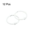 thumbnail image 3 of Uxcell Loose-Leaf Binder Rings, 30mm/ 1.18" Metal Book Ring, White, 12Pack, 3 of 5