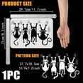 thumbnail image 2 of Falling Cat Stencil for Painting 8.3x11.7inch Reusable Cartoon Cat Drawing Template Plastic PET Cute Cat Stencil Hollowed Scratch Template Animal Theme Stencil for Wall Door Decor, 2 of 7