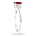 thumbnail image 3 of SZUL Women's Ruby and Diamond Tierra Ring in 10K White Gold, 3 of 5