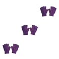thumbnail image 2 of Guardurnaity 1 par de guantes sin dedos Estilo simple Cubierta de medio dedo Accesorio de ropa Calentador de manos con color sólido para exteriores Violeta 3Conjunto, 2 of 6