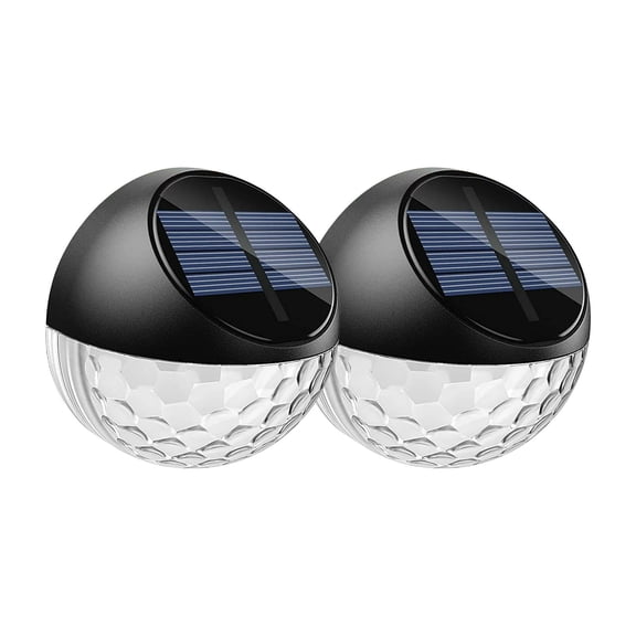 Outdoor Solar Powered Wall Lights Waterproof LED Garden Lighting Fixture for Patio Fence Pathway Deck Yard Landscape