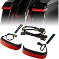 TCMT Saddlebag Running Brake LED Turn Light Fit For Harley Touring Road
