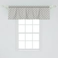 thumbnail image 2 of Ambesonne Geometric Window Valance, Dashed Lines and Tiangles, 54" X 18", Multicolor, 2 of 3