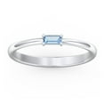 thumbnail image 2 of East-West Stackable Baguette Ring in Sterling Silver, 2 of 3