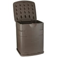 thumbnail image 2 of Rubbermaid Outdoor Upright Mini Deck Box, Mocha, 19.2 Gallon, 2 of 5