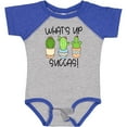 thumbnail image 3 of Inktastic What's Up Succas Funny Cacti Plants Boys or Girls Baby Bodysuit, 3 of 5