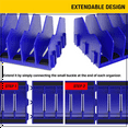 thumbnail image 3 of 2X Plier Organizer Rack, 10-Slot Pliers Cutters Organizer Rack ,Tool Organizer, Tool Drawer Toolbox Organizer, 3 of 7