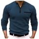 thumbnail image 1 of Playeras Negras Para Hombre Algodon, Camiseta De Manga Larga A Rayas Con Cremallera Para Hombre, Camisetas Casuales De Verano Para Vacaciones, Tops, 1 of 8