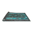 thumbnail image 2 of Ahgly Company Indoor Round Southwestern Light Blue Country Area Rugs, 5' Round, 2 of 4