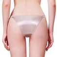 thumbnail image 3 of Women's Sexy Satin String Bikini Underwear Shine Smooth Underwear, 3 of 6