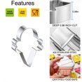 thumbnail image 3 of Ice Cream Cookie Cutters, Summer Ice Cream Cone Cookie Cake Mold Bakery Supplies, Stainless Steel Metal Molds Cutters for Making Biscuits, 3 of 7
