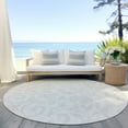 thumbnail image 6 of Addison Rugs Chantille Indoor/Outdoor Transitional Floral Ivory Washable Round Rug, 8' x 8', 6 of 6