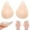 Q-Beige, variant on Beige A Adhesive Silicone Lift Up Molded Cup Sports Bra Stick on Bra Running one Shoulder Sports Bra Push Up Strapless Backless Bras Bra for Women