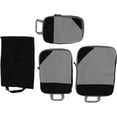 thumbnail image 3 of HUGFEGWE Suitcase Bag Waterproof Compression Packing Bags 4 Pieces Portable Tear Resistant Expandable for Shoes for Clothes CJB91-35057, 3 of 9