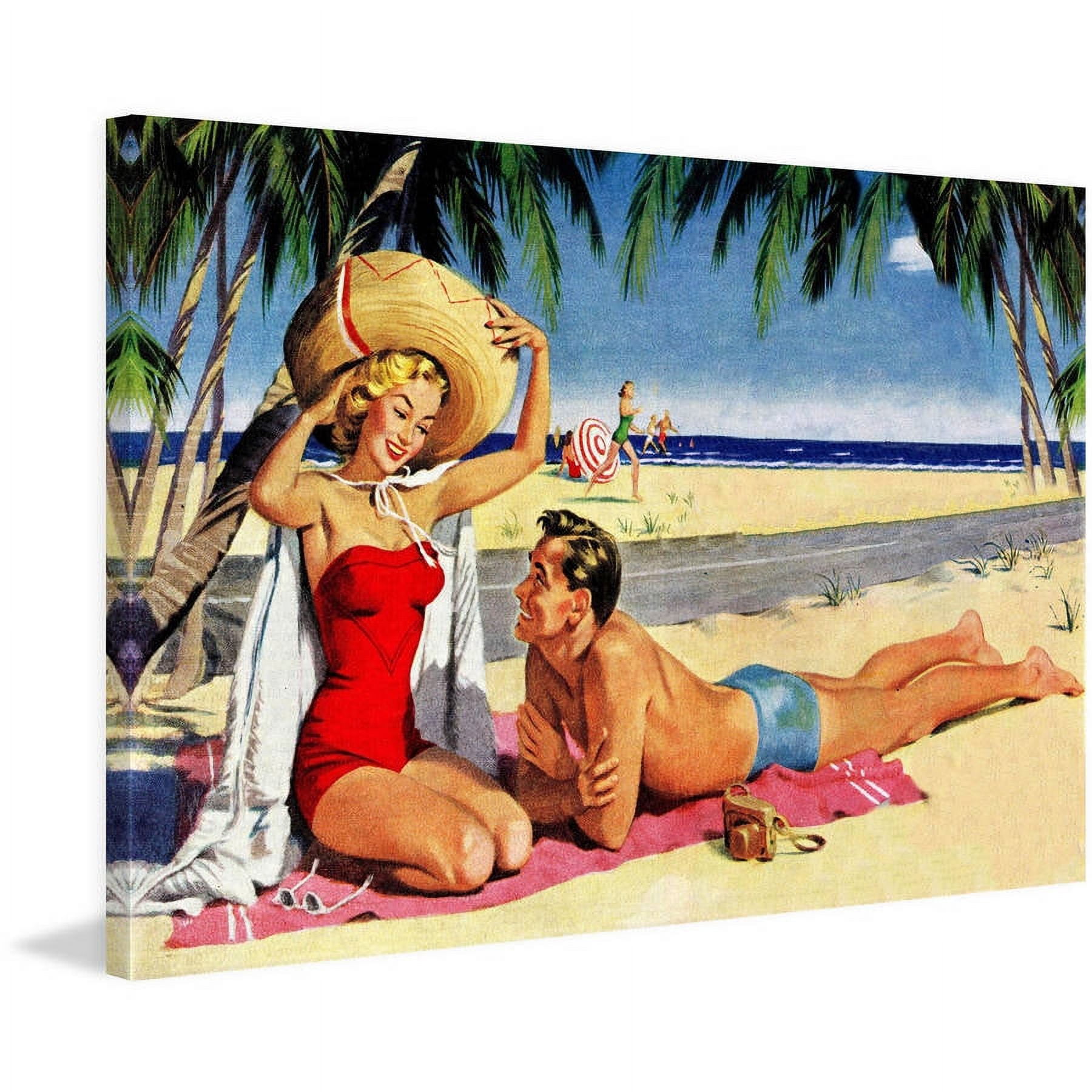 "Sun Protection" Painting Print on Wrapped Canvas