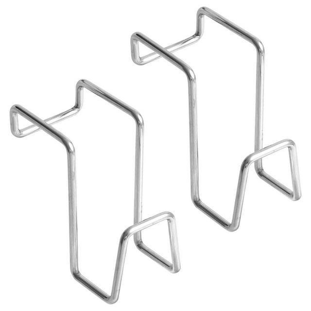 2 piezas Fregadero de la cocina Soportes de esponja colgando Fuerte para una esponja de plato Organizador de óxido de acero inoxidable fácil de usar