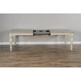 thumbnail image 6 of Pemberly Row 90" Coastal Wood Dining Table in Taupe Off White, 6 of 11