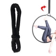 thumbnail image 1 of Aro de lira con correa aérea, banda de terciopelo, dispositivo de entrenamiento de fuerza para acrobacias Negro, 1 of 8