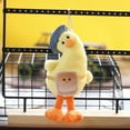 thumbnail image 6 of zhaomeidaxi Plush Keychain Stuffed Animal Tilted Head Duck Toy Soft Animal Charm Keyring Cute Keychain for Kids Bag Purse Backpack Handbag, 6 of 7
