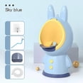 thumbnail image 3 of Standing Urinal Suspendable Groove Adjustable Height Potty Training Urinal for Children Baby Blue, 3 of 3