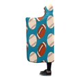 thumbnail image 2 of HATIART Couverture Baseball Rugby Football Anti-Pilling Polaire Polaire à Capuche Couverture Jeter Wrap 56x80 Pouces, 2 of 3