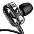 thumbnail image 2 of Matsuzay Auricular con cable, altavoz dual, juego de auriculares, auriculares con micrófono Type6 NO6, 2 of 6