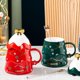 thumbnail image 2 of Tazas De Navidad Con Tapa Y Cuchara Taza De Cerámica De 500 Ml Para Vino Caliente Café Cacao Taza De Navidad Regalo Advancent HA044651-04, 2 of 6