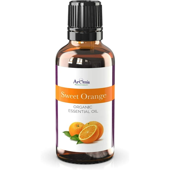 ArOmis Sweet Orange Essential Oil, Aromatherapy Scent, 100% Pure and Organic,  Undiluted, Therapeutic Grade 30ML