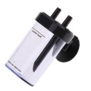 Dualoai Clear Plastic CO2 Diffuser Bubble Counter with Suker for Aquarium Planted Tanks