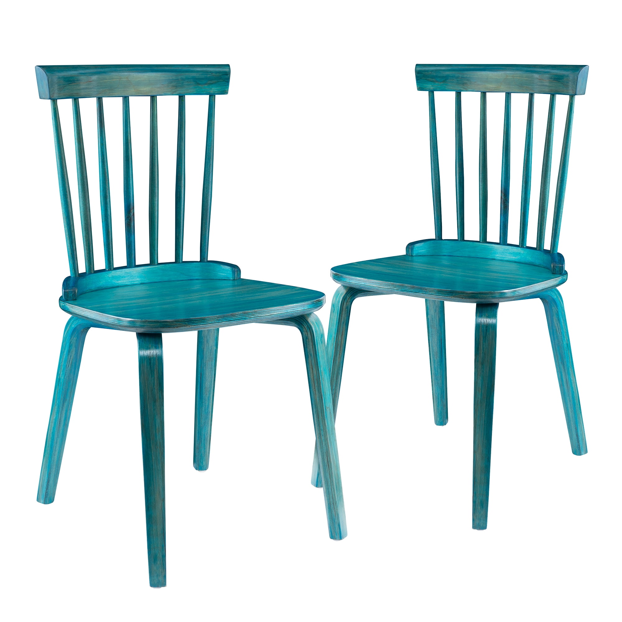 Dining Chairs Set of 2, Wood Dining Room Chairs Slat Back Kitchen Room