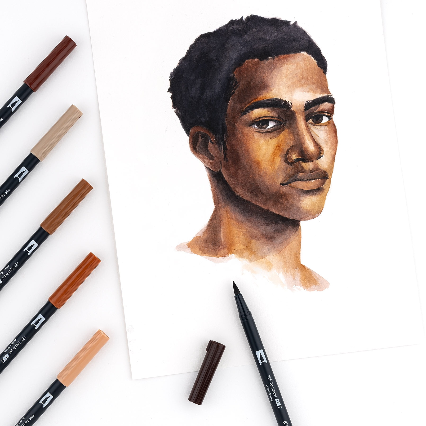 Tombow Dual Brush Pen Art Markers, 10-Pack, Portrait